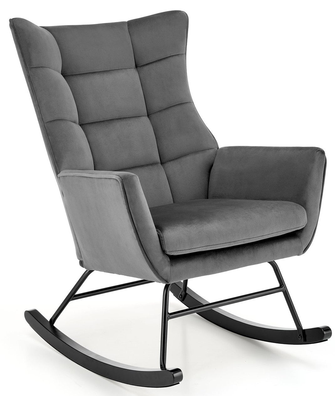 Rocking Chair Bazalto | size: Width: 70cm, Height: 90cm, Depth: 90cm | color: Gray | image: 1 | variant: 1012972
