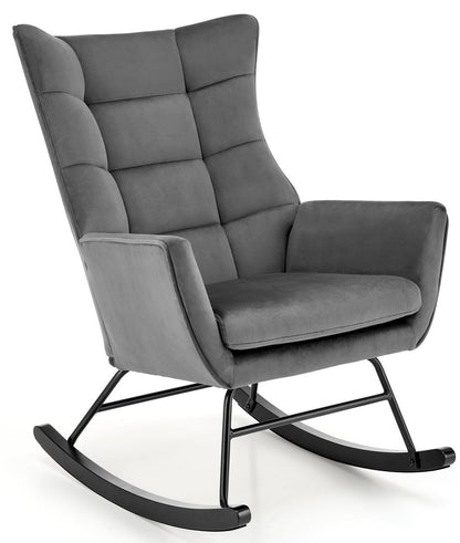 Rocking Chair Bazalto | size: Width: 70cm, Height: 90cm, Depth: 90cm | color: Gray | image: 1 | variant: 1012972