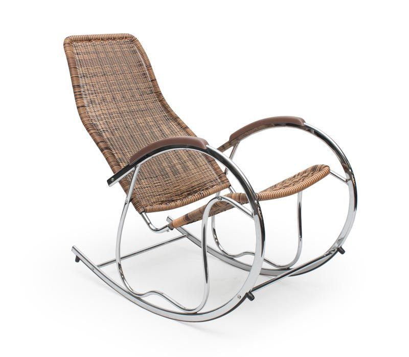 Rocking Chair Ben | size: Length: 97cm, Width: 55cm, Height: 99cm, Depth: 97cm | color: Brown | image: 1 | variant: 1011616