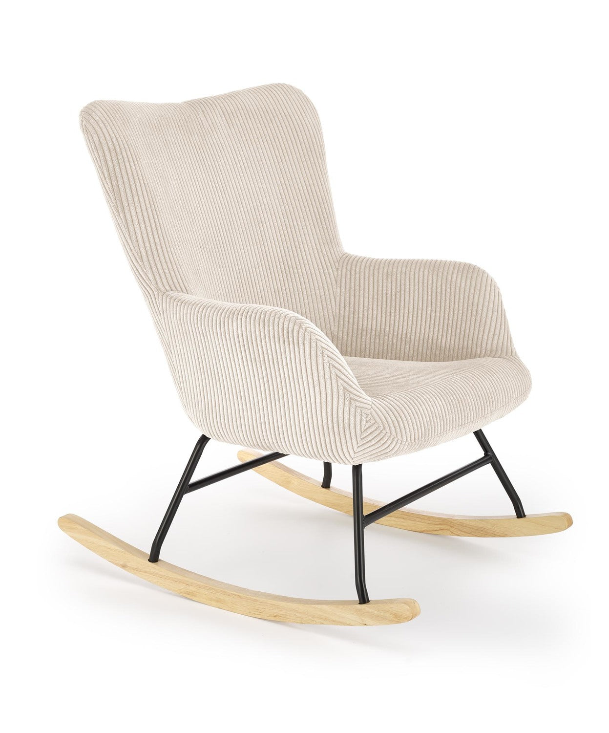Rocking Chair Caserta | size: Width: 72cm, Height: 98cm, Depth: 88cm | color: Beige | image: 2 | variant: 1003070