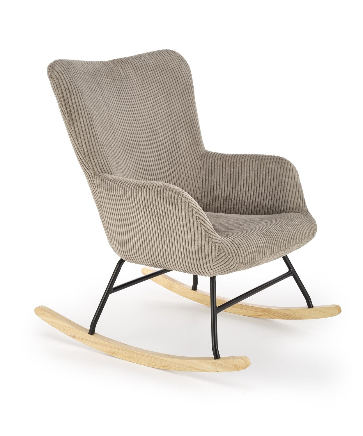 Rocking Chair Caserta | size: Width: 72cm, Height: 98cm, Depth: 88cm | color: Gray | image: 2 | variant: 1003072