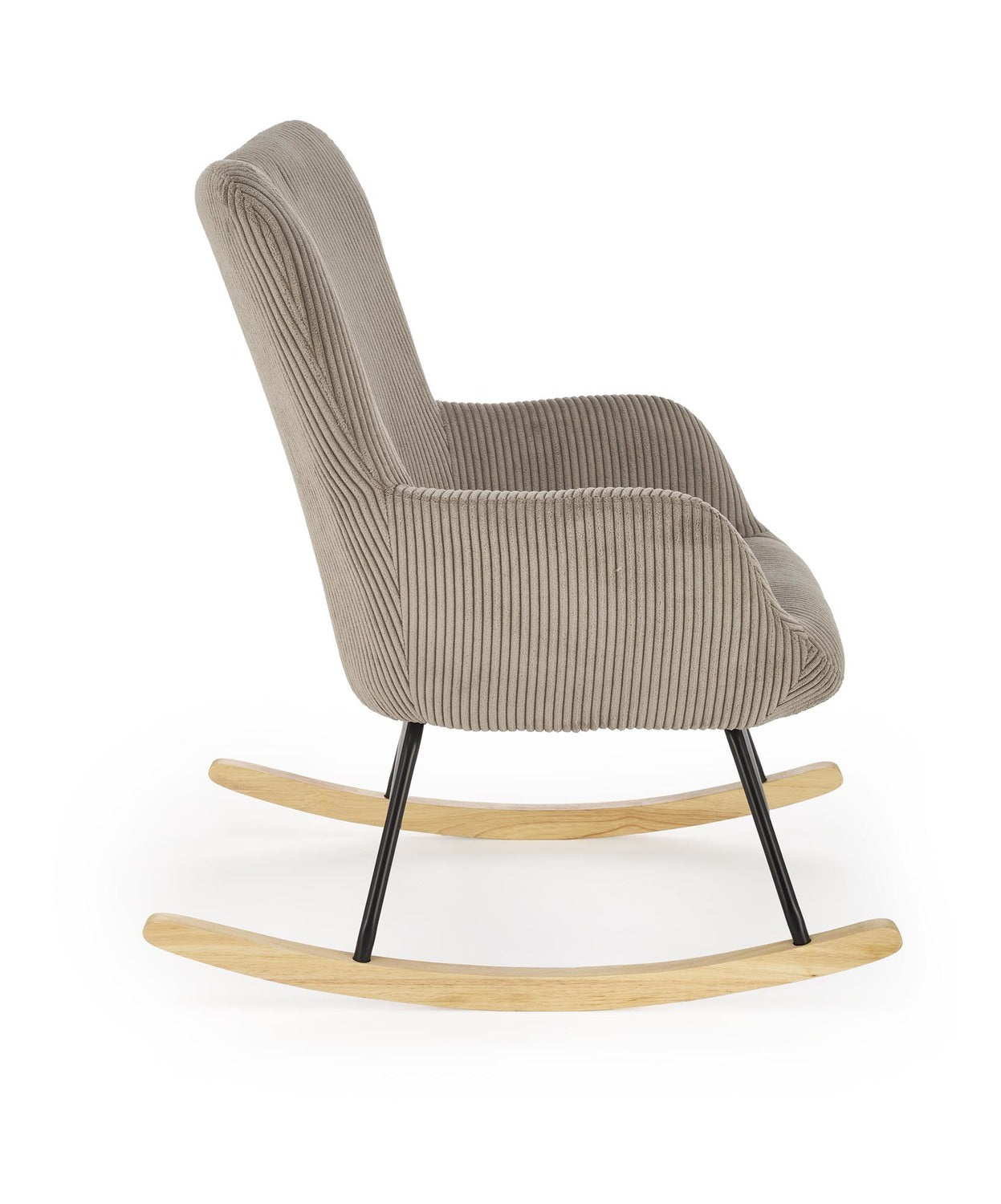 Rocking Chair Caserta | size: Width: 72cm, Height: 98cm, Depth: 88cm | color: Gray | image: 3 | variant: 1003072