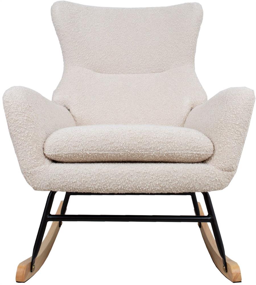 Rocking Chair Ferndale | size: Width: 69cm, Height: 96cm, Depth: 80cm | color: Beige | image: 2 | variant: 1001383