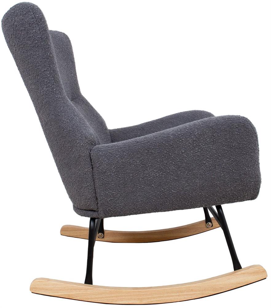 Rocking Chair Ferndale | size: Width: 69cm, Height: 96cm, Depth: 80cm | color: Gray | image: 3 | variant: 1001384
