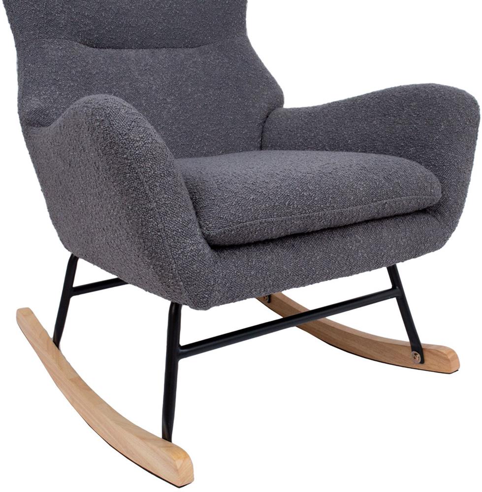 Rocking Chair Ferndale | size: Width: 69cm, Height: 96cm, Depth: 80cm | color: Gray | image: 6 | variant: 1001384
