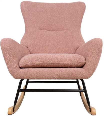 Rocking Chair Ferndale | size: Width: 69cm, Height: 96cm, Depth: 80cm | color: Pink | image: 2 | variant: 1001385