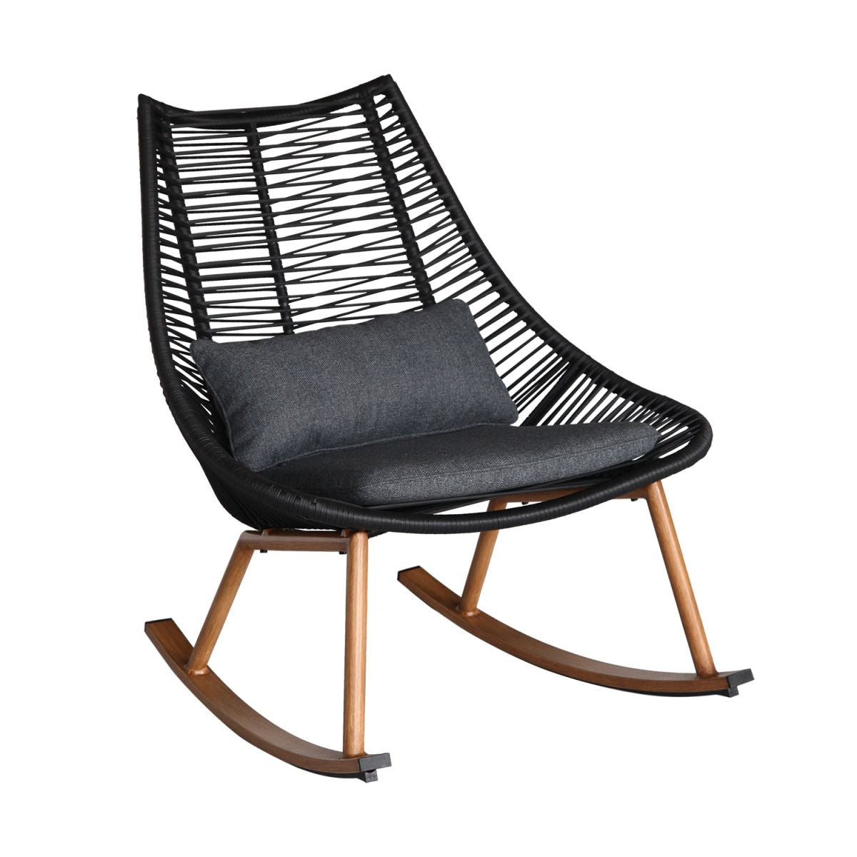 Rocking Chair Helsinki | size: Width: 64cm, Height: 84cm | color: Black | image: 1 | variant: 1010526