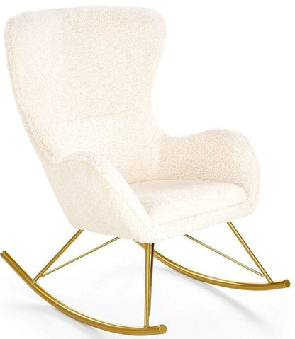 Rocking Chair Liberto | size: Width: 72cm, Height: 106cm, Depth: 100cm | color: White | image: 1 | variant: 1012513