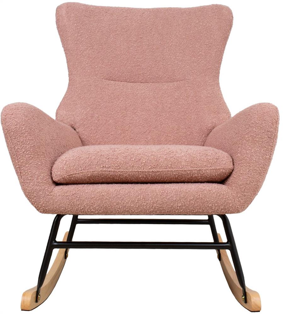 Rocking Chair Romy | size: Width: 69cm, Height: 96cm, Depth: 80cm | color: Pink | image: 2 | variant: 1005730