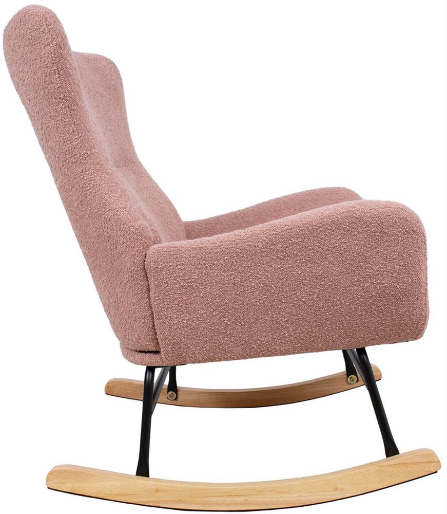 Rocking Chair Romy | size: Width: 69cm, Height: 96cm, Depth: 80cm | color: Pink | image: 3 | variant: 1005730