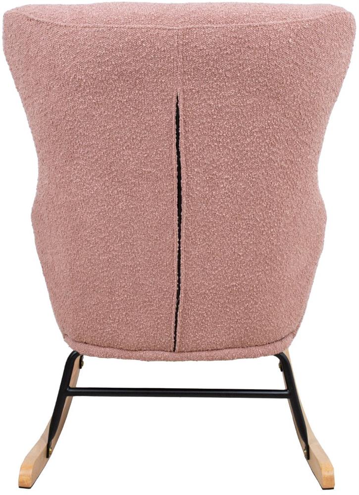 Rocking Chair Romy | size: Width: 69cm, Height: 96cm, Depth: 80cm | color: Pink | image: 4 | variant: 1005730