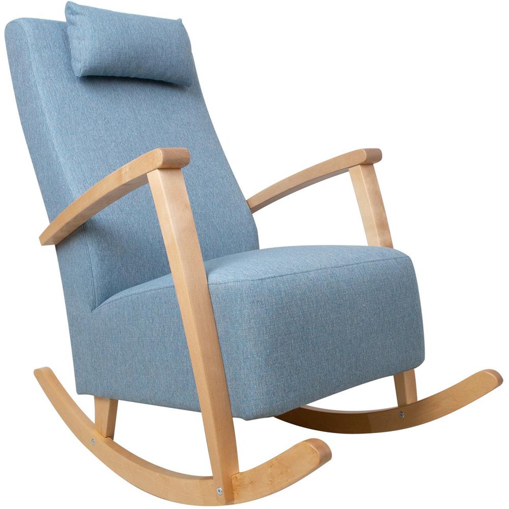 Rocking Chair Ross | size: Width: 65.5cm, Height: 104cm, Depth: 102cm | color: Blue | image: 1 | variant: 1001388