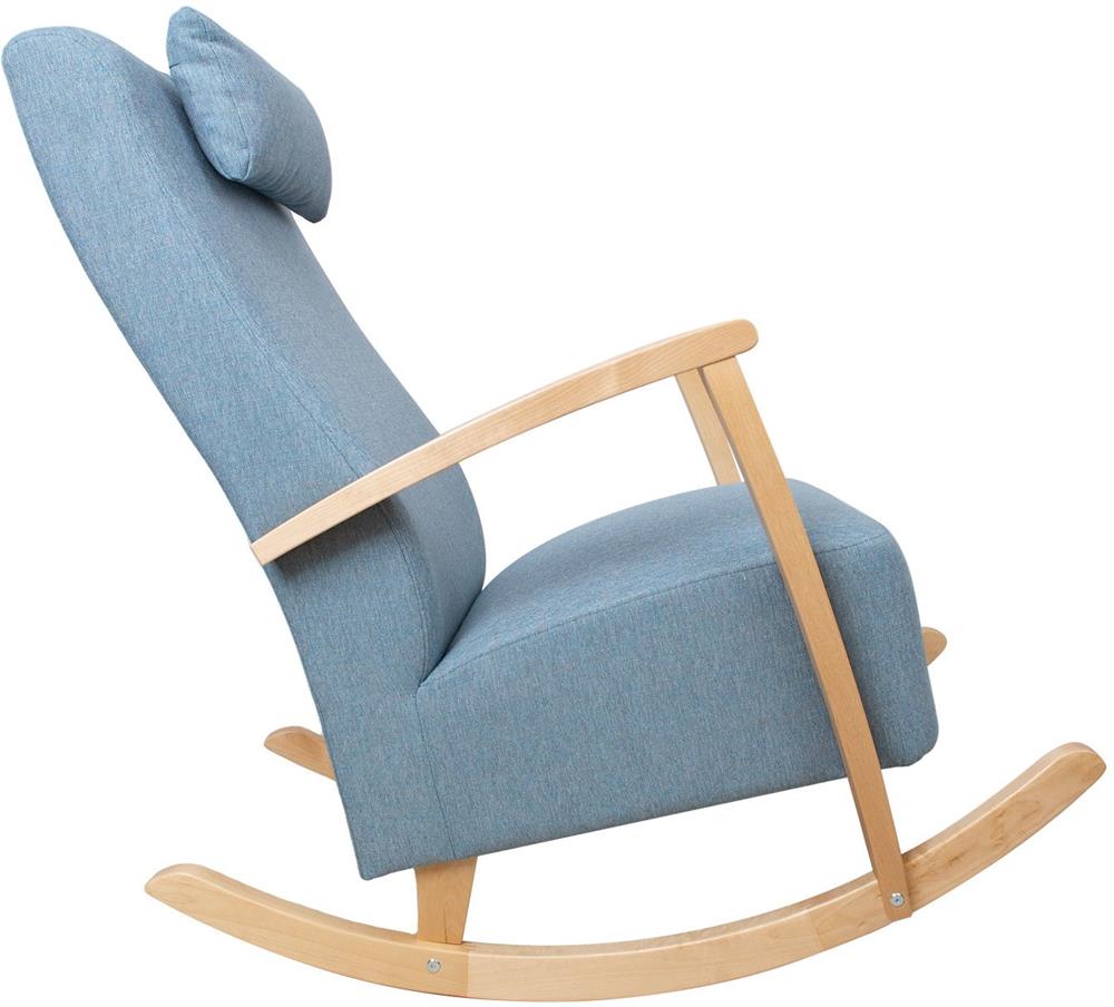 Rocking Chair Ross | size: Width: 65.5cm, Height: 104cm, Depth: 102cm | color: Blue | image: 3 | variant: 1001388