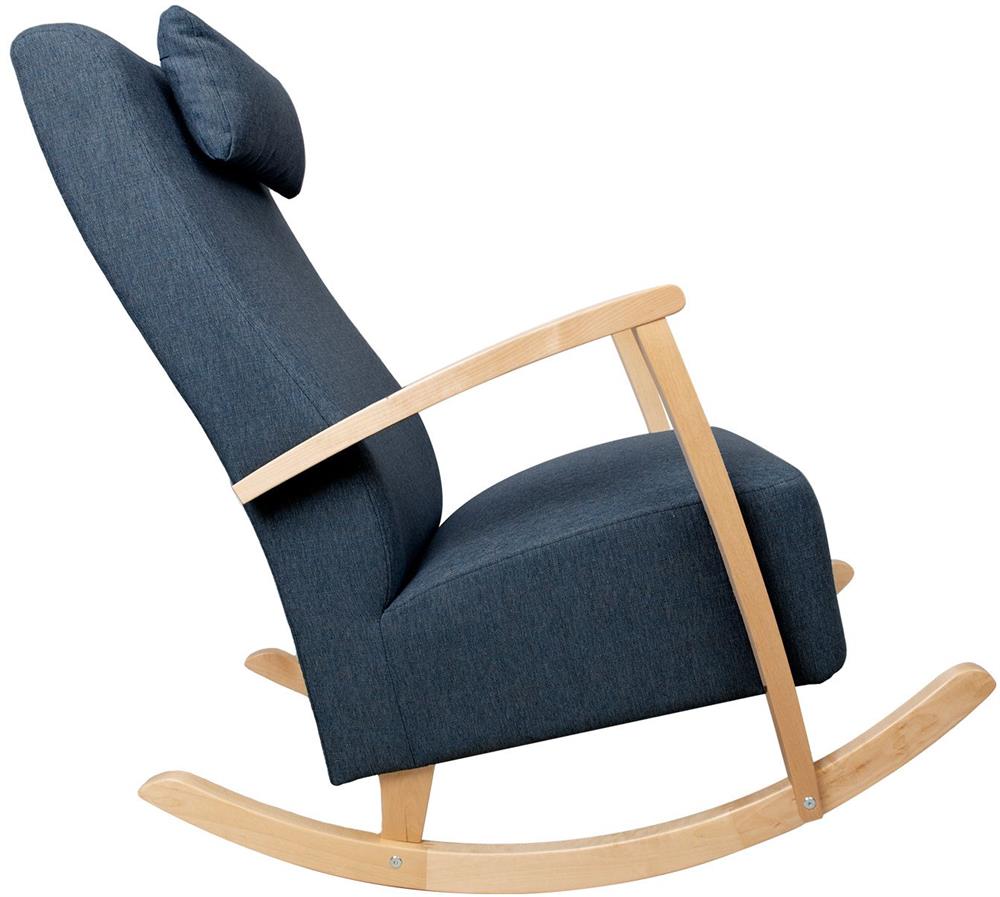 Rocking Chair Ross | size: Width: 65.5cm, Height: 104cm, Depth: 102cm | color: Blue | image: 3 | variant: 1001389