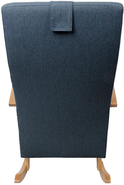 Rocking Chair Ross | size: Width: 65.5cm, Height: 104cm, Depth: 102cm | color: Blue | image: 4 | variant: 1001389