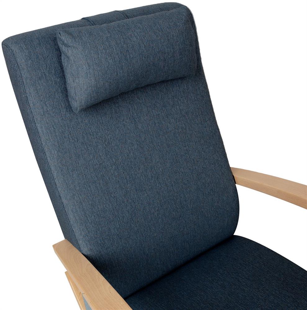 Rocking Chair Ross | size: Width: 65.5cm, Height: 104cm, Depth: 102cm | color: Blue | image: 5 | variant: 1001389