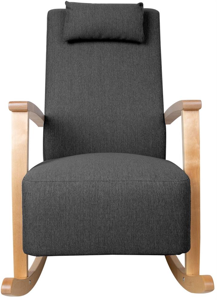 Rocking Chair Ross | size: Width: 65.5cm, Height: 104cm, Depth: 102cm | color: Gray | image: 2 | variant: 1001390