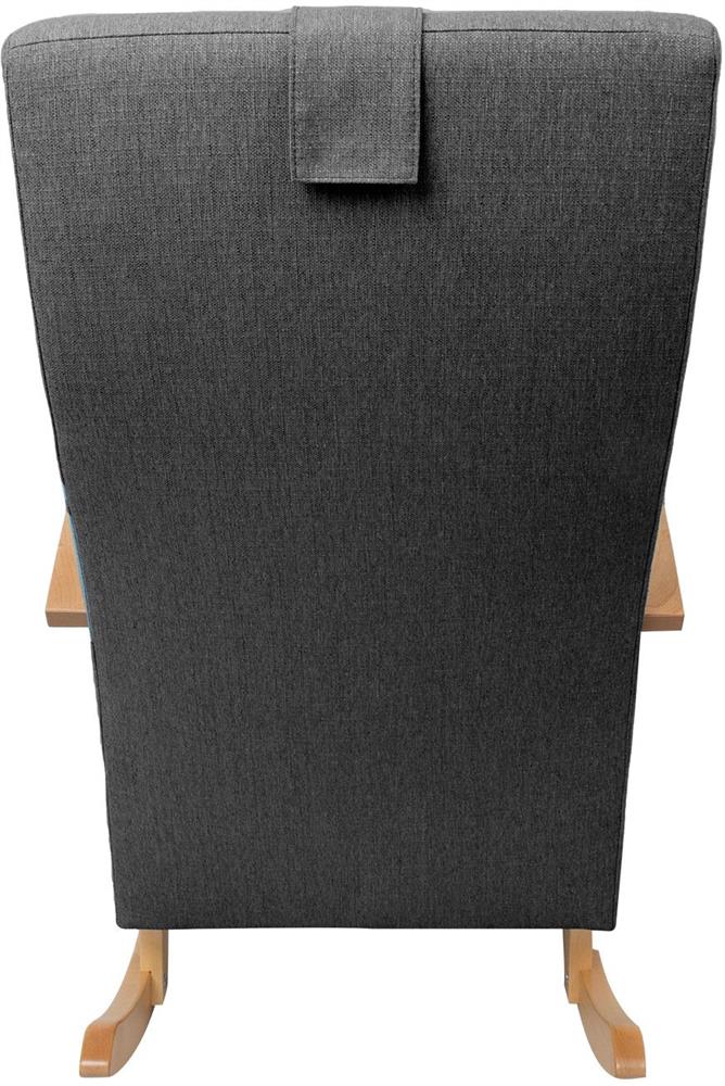 Rocking Chair Ross | size: Width: 65.5cm, Height: 104cm, Depth: 102cm | color: Gray | image: 4 | variant: 1001390