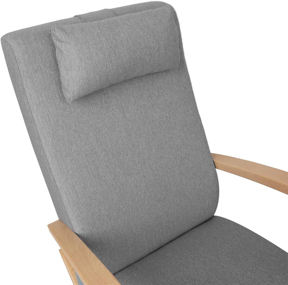 Rocking Chair Ross | size: Width: 65.5cm, Height: 104cm, Depth: 102cm | color: Gray | image: 5 | variant: 1001387