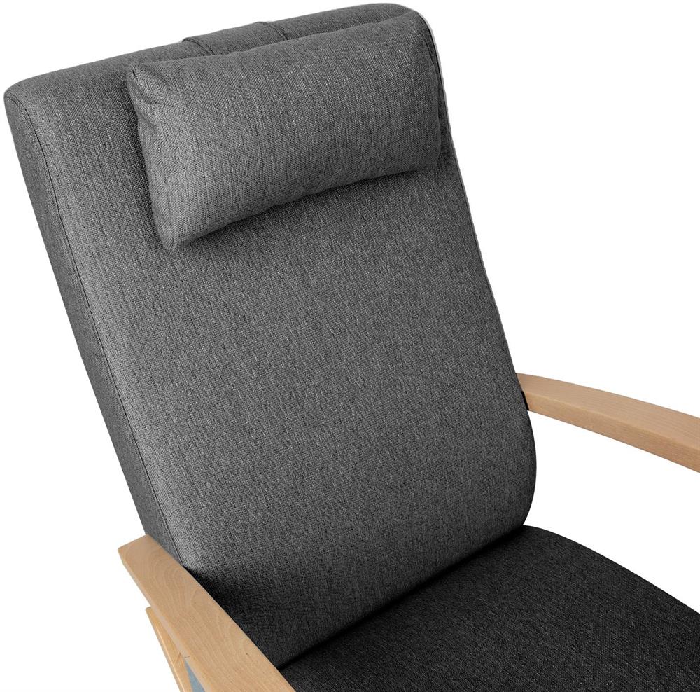 Rocking Chair Ross | size: Width: 65.5cm, Height: 104cm, Depth: 102cm | color: Gray | image: 5 | variant: 1001390