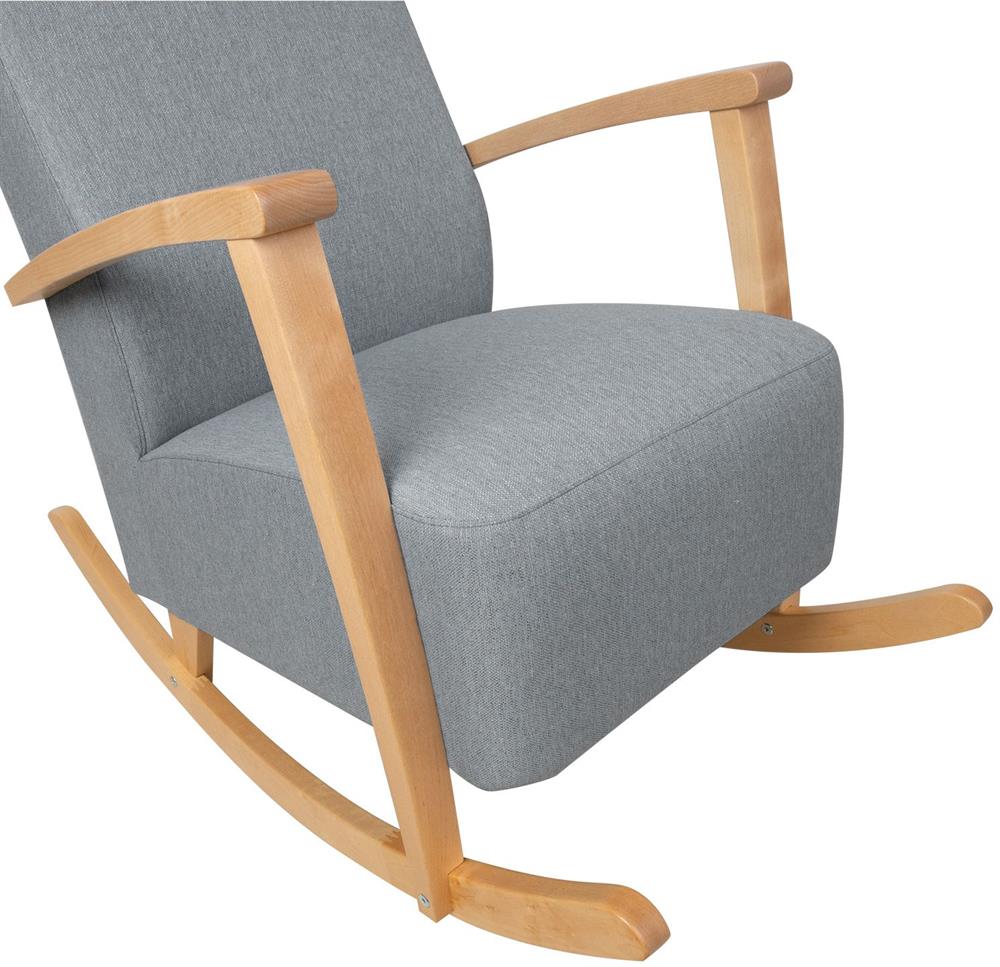 Rocking Chair Ross | size: Width: 65.5cm, Height: 104cm, Depth: 102cm | color: Gray | image: 6 | variant: 1001387
