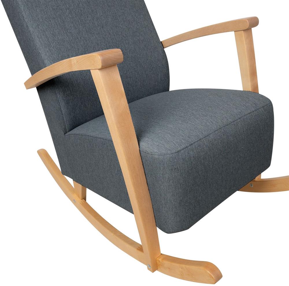 Rocking Chair Ross | size: Width: 65.5cm, Height: 104cm, Depth: 102cm | color: Gray | image: 6 | variant: 1001390