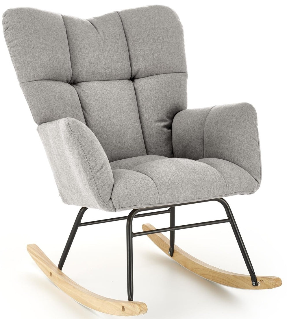 Rocking Chair Vasco | size: Width: 70cm, Height: 94cm, Depth: 97cm | color: Gray | image: 0 | variant: 1005726