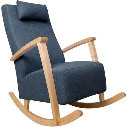 Rocking Chair Venla | size: Width: 65.5cm, Height: 104cm, Depth: 102cm | color: Blue | image: 1 | variant: 1005734