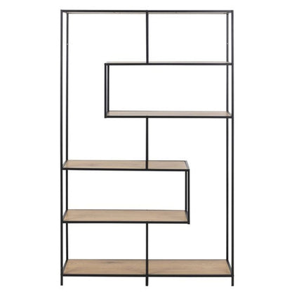 Shelf Aberystwyth | size: Width: 114cm, Height: 185cm, Depth: 35cm | color: Black | image: 2 | variant: 1004982