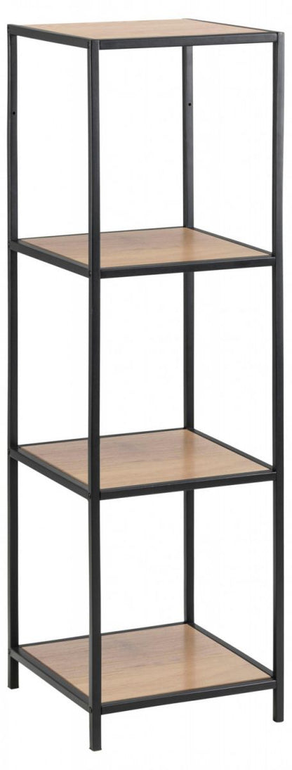 Shelf Aberystwyth | size: Width: 35cm, Height: 119.5cm, Depth: 37cm | color: Black/Oak | image: 2 | variant: 1005536