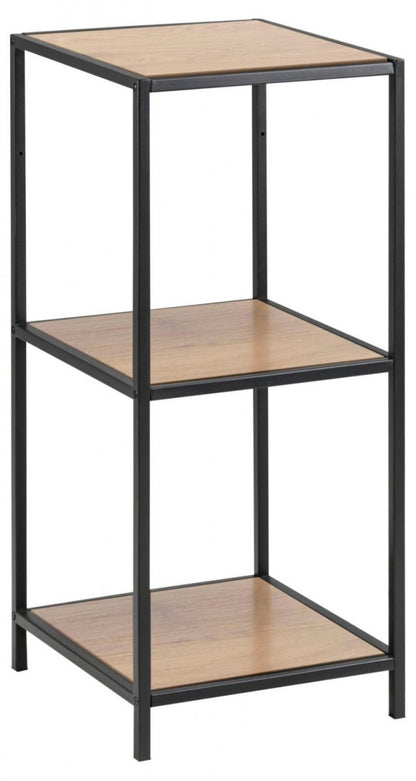 Shelf Aberystwyth | size: Width: 35cm, Height: 82.5cm, Depth: 37cm | color: Black/Oak | image: 2 | variant: 1005535