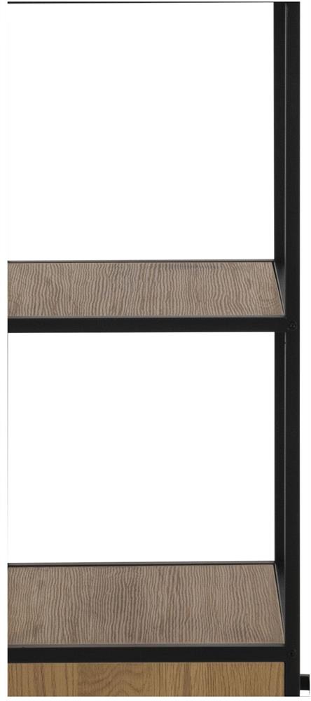 Shelf Aberystwyth | size: Width: 42cm, Height: 185cm, Depth: 35cm | color: Black/Oak | image: 7 | variant: 1006089