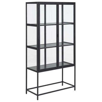 Shelf Aberystwyth | size: Width: 77cm, Height: 150cm, Depth: 35cm | color: Black | image: 1 | variant: 1004987