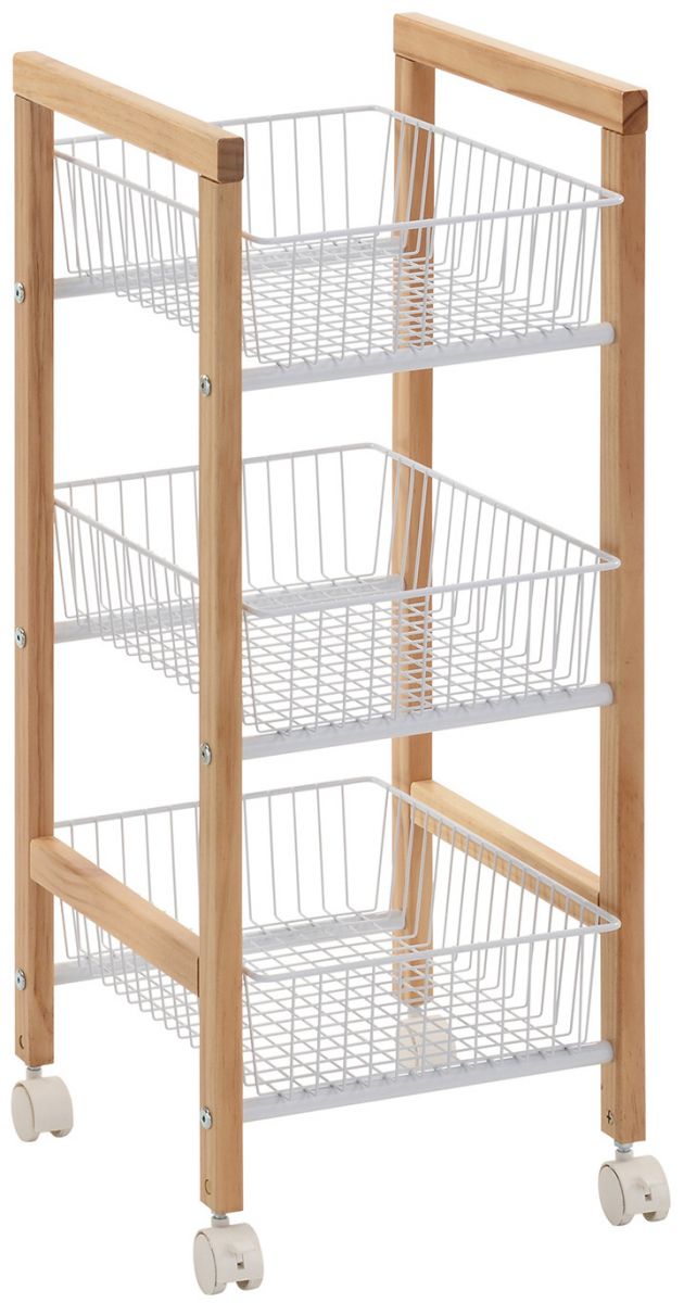 Shelf Bren 1 | size: Width: 32cm, Height: 81cm, Depth: 37cm | color: White/Oak | image: 1 | variant: 1012464