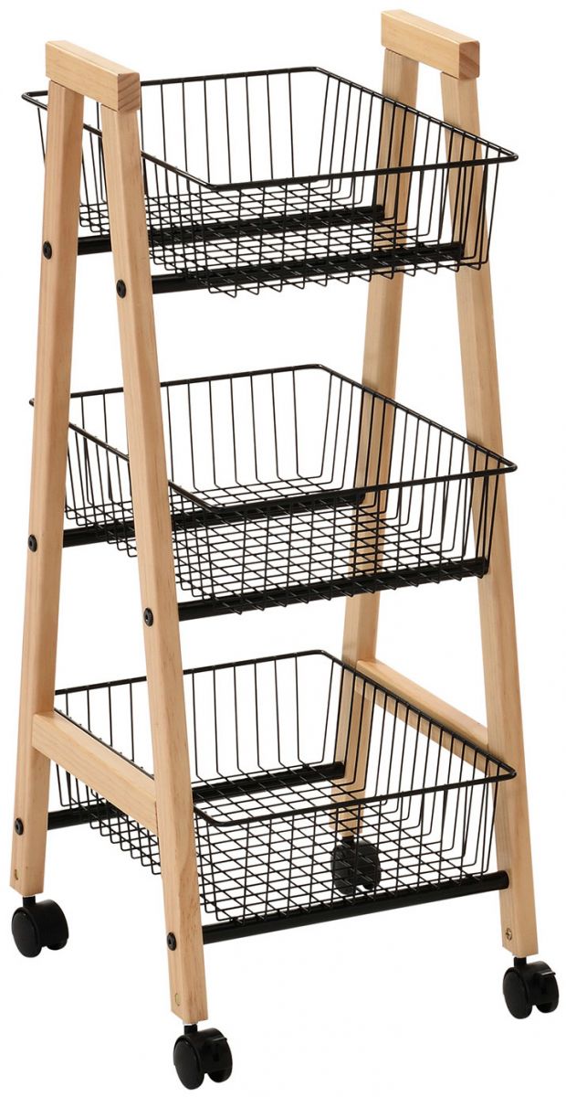 Shelf East Carmarthen | size: Width: 32cm, Height: 81cm, Depth: 37cm | color: Black/Oak | image: 1 | variant: 1005711