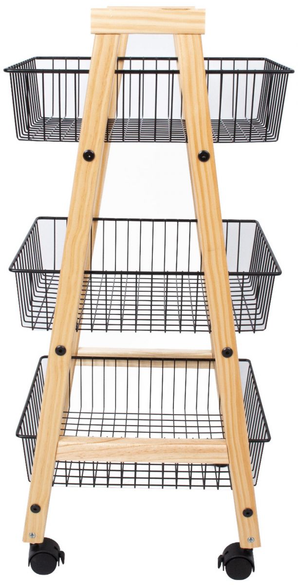 Shelf East Carmarthen | size: Width: 32cm, Height: 81cm, Depth: 37cm | color: Black/Oak | image: 3 | variant: 1005711