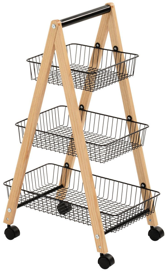 Shelf East Carmarthen | size: Width: 48cm, Height: 79cm, Depth: 32cm | color: Black/Oak | image: 1 | variant: 1005714