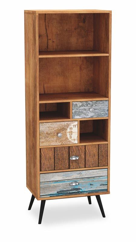 Shelf East Imola | size: Width: 60cm, Height: 180cm, Depth: 29cm | color: Multicolored | image: 1 | variant: 1006654
