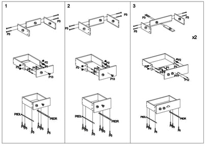 Shelf East Imola | size: Width: 60cm, Height: 180cm, Depth: 29cm | color: Multicolored | image: 3 | variant: 1006654