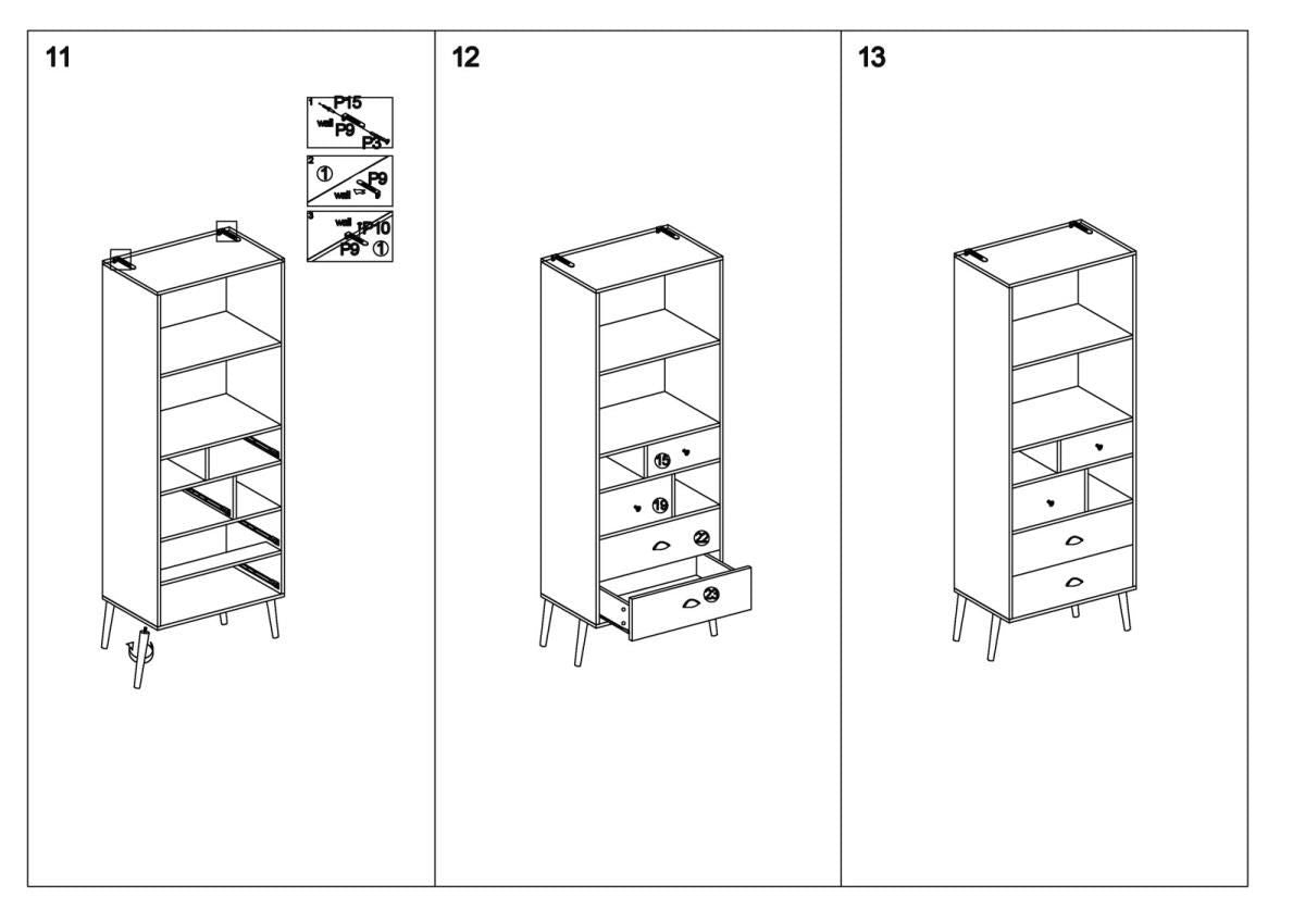 Shelf East Imola | size: Width: 60cm, Height: 180cm, Depth: 29cm | color: Multicolored | image: 5 | variant: 1006654