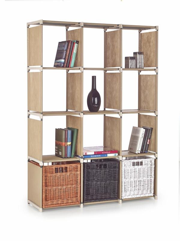 Shelf East Macerata | size: Width: 105cm, Height: 142cm, Depth: 29cm | color: Beige | image: 3 | variant: 1006643