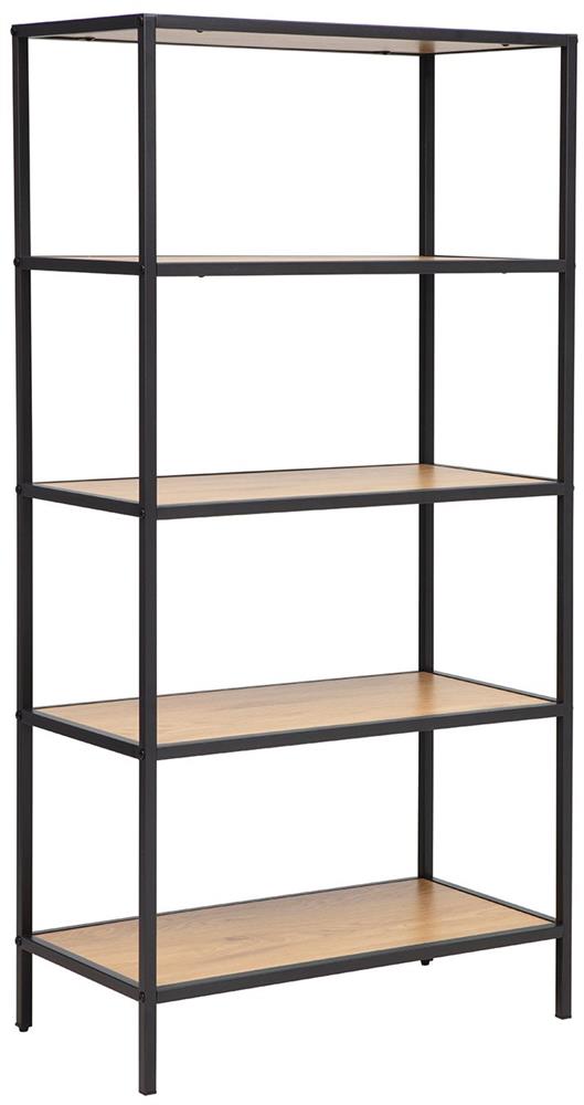 Shelf East Viljandi | size: Width: 63cm, Height: 124cm, Depth: 33cm | color: Black/Oak | image: 1 | variant: 1005946