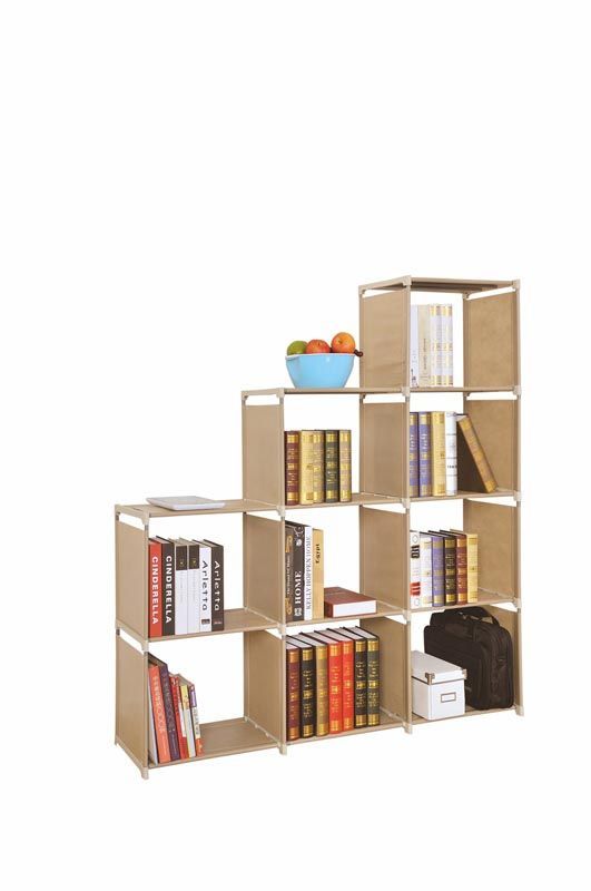 Shelf Metro | size: Width: 105cm, Height: 142cm, Depth: 29cm | color: Beige | image: 2 | variant: 1010867