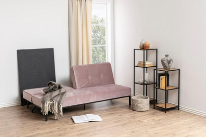 Shelf Seaford 11 | size: Width: 35cm, Height: 82.5cm, Depth: 37cm | color: Black/Oak | image: 3 | variant: 1012132