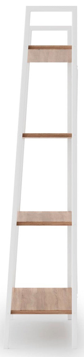 Shelf West Hafnarfjorur | size: Width: 32cm, Height: 148cm, Depth: 60cm | color: White/Oak | image: 2 | variant: 1007535