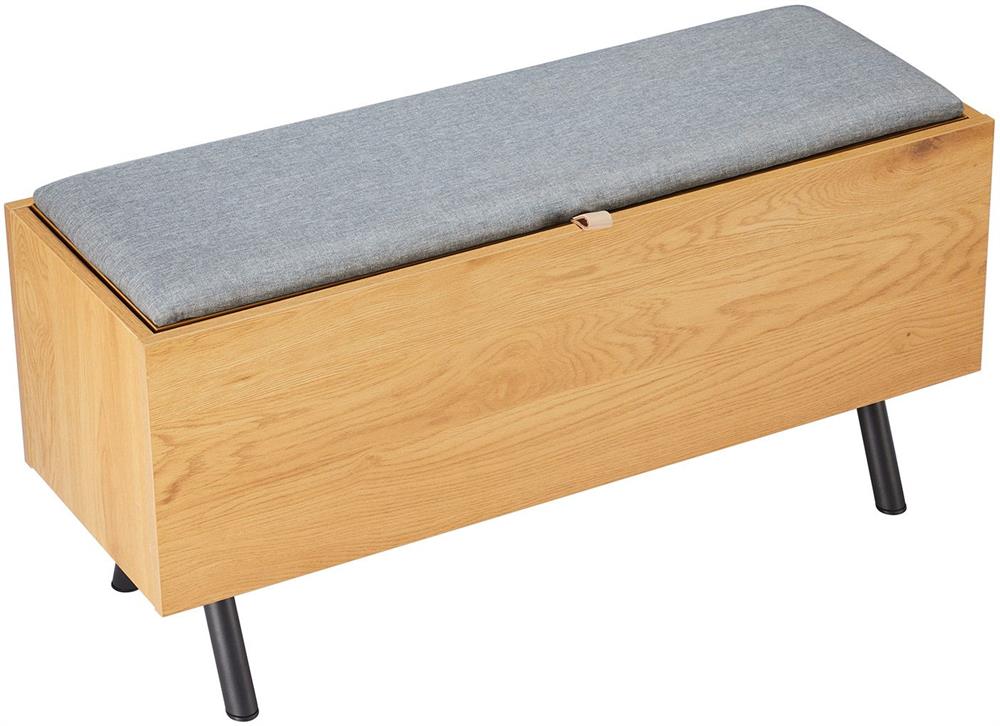 Shoe Cabinet Aalborg | size: Length: 32cm, Width: 90cm, Height: 46cm | color: Oak | image: 3 | variant: 1016712