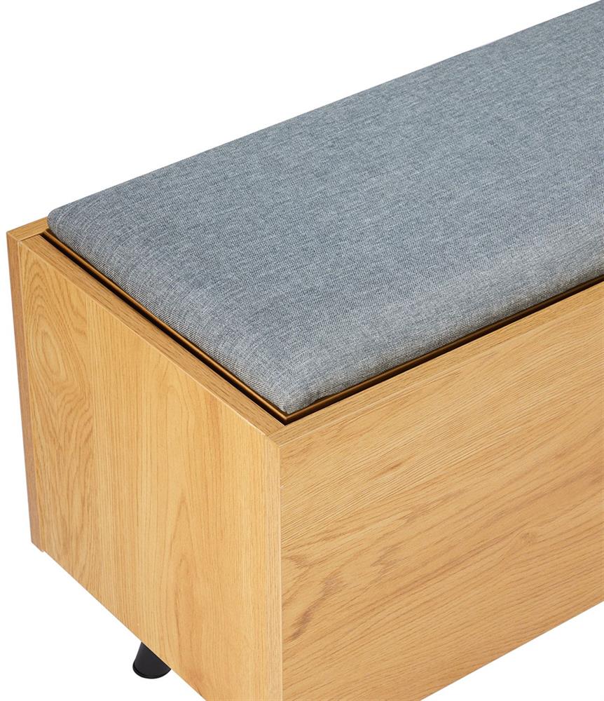 Shoe Cabinet Aalborg | size: Length: 32cm, Width: 90cm, Height: 46cm | color: Oak | image: 4 | variant: 1016712