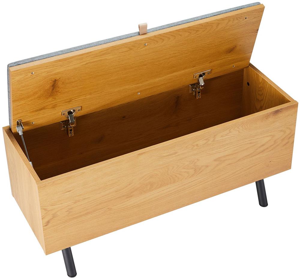 Shoe Cabinet Aalborg | size: Length: 32cm, Width: 90cm, Height: 46cm | color: Oak | image: 7 | variant: 1016712