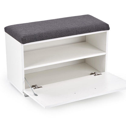 Shoe Rack Lima | size: Width: 70cm, Height: 70cm, Depth: 32cm | color: White | image: 2 | variant: 1000358