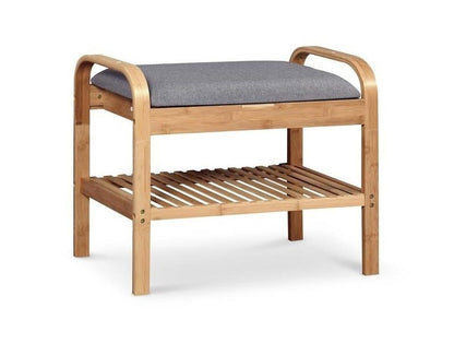 Shoe Rack West Warwick | size: Width: 60cm, Height: 50cm, Depth: 33cm | color: Natural | image: 1 | variant: 1007079